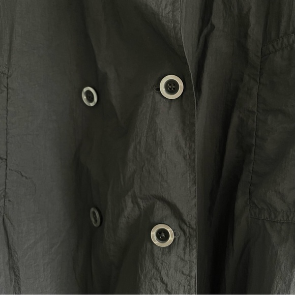 Vintage Black Trench Coat - Picture 7 of 9